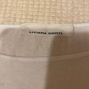 Liviana Conti White Thin Soft MIDI dress
